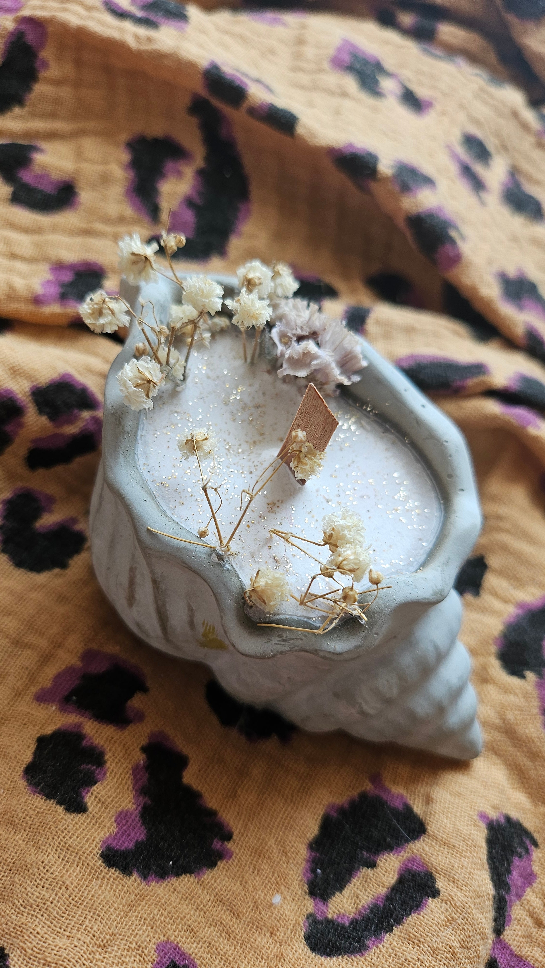 Bougie coquillage